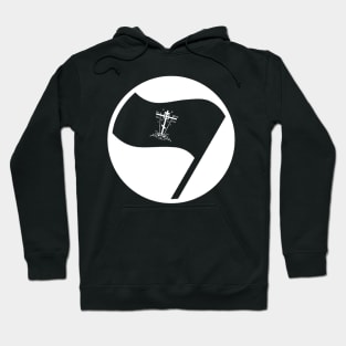 Christian Flag Black Orthodox Great Schema Golgotha Cross Antifa Hoodie